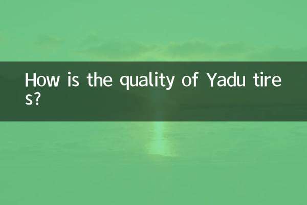 ¿Cómo es la calidad de los neumáticos Yadu?