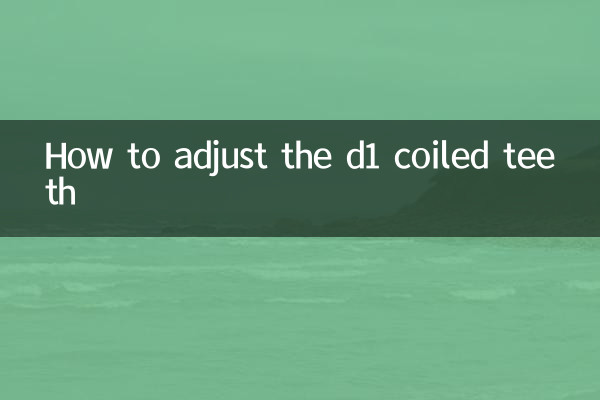 Cómo ajustar los dientes de la bobina d1