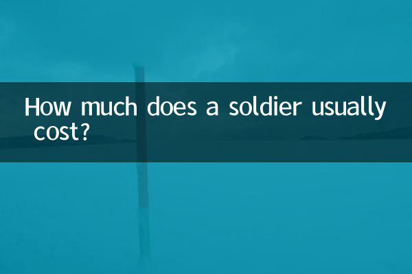 Combien coûte habituellement un soldat ?