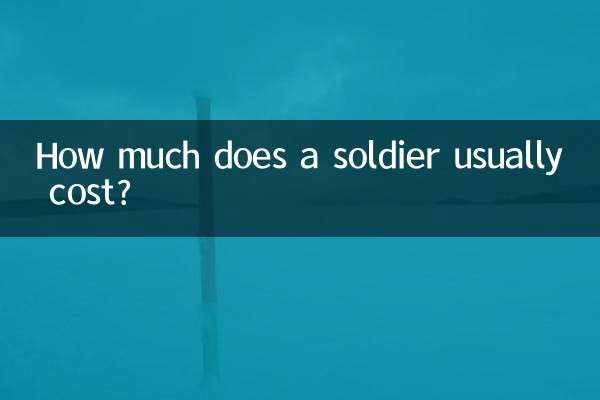 Combien coûte habituellement un soldat ?