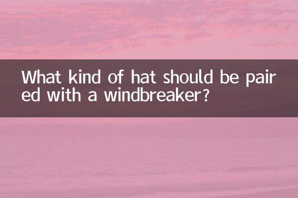 Какую шапку следует сочетать с ветровкой?