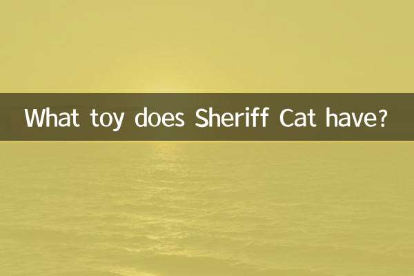 What toy does Sheriff Cat have?