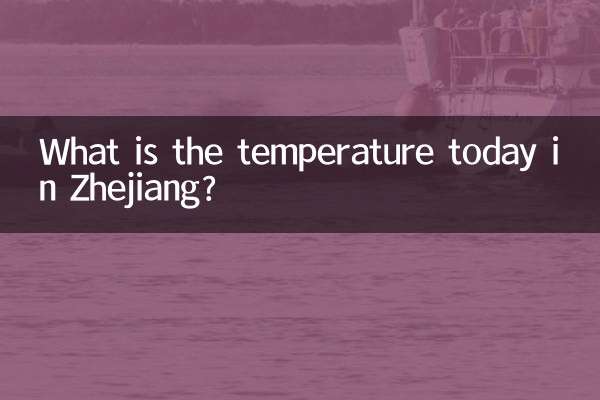 Wie ist die Temperatur heute in Zhejiang?