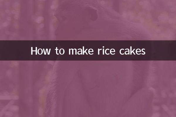 Wie man Reiskuchen macht