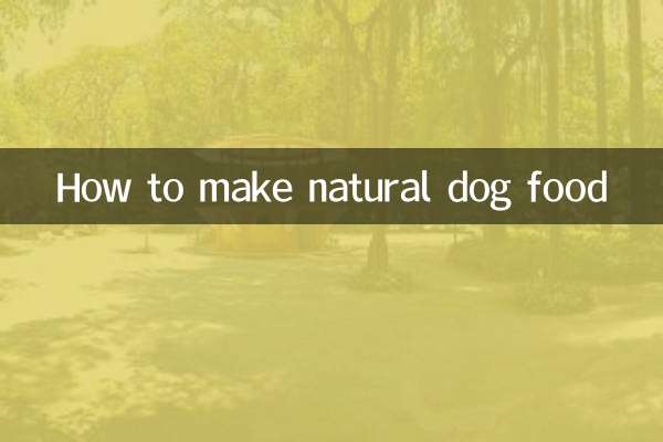 How to make natural dog food