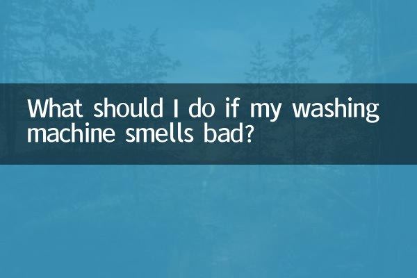 What should I do if my washing machine smells bad?
