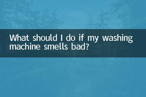 ¿Qué debo hacer si mi lavadora huele mal?