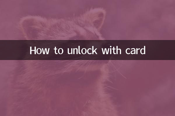 কার্ড দিয়ে কিভাবে আনলক করবেন