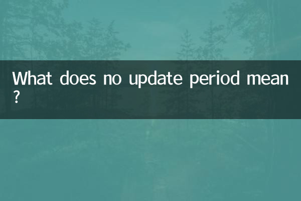 কোন আপডেট সময়কাল মানে কি?