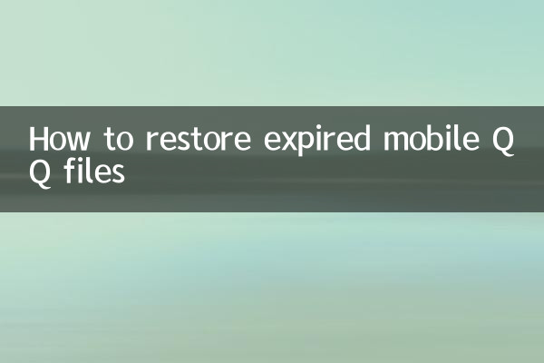 Comment restaurer des fichiers QQ mobiles expirés