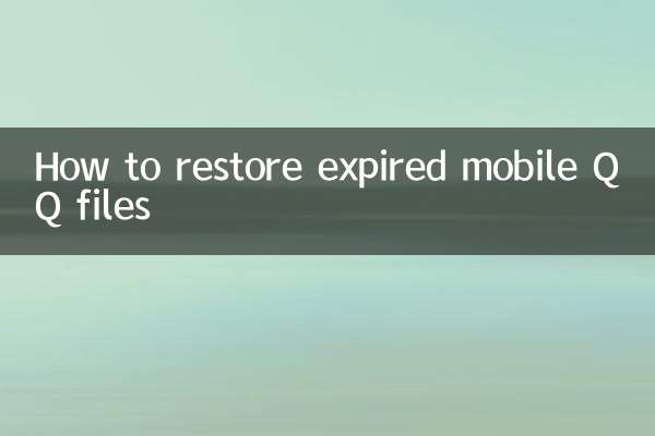 Comment restaurer des fichiers QQ mobiles expirés
