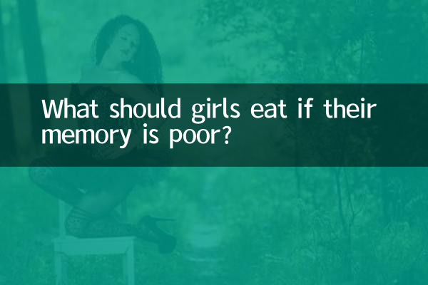 What should girls eat if their memory is poor?