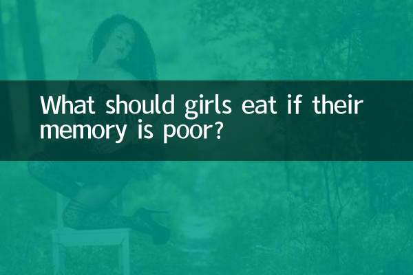 What should girls eat if their memory is poor?