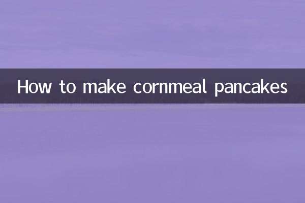 How to make cornmeal pancakes