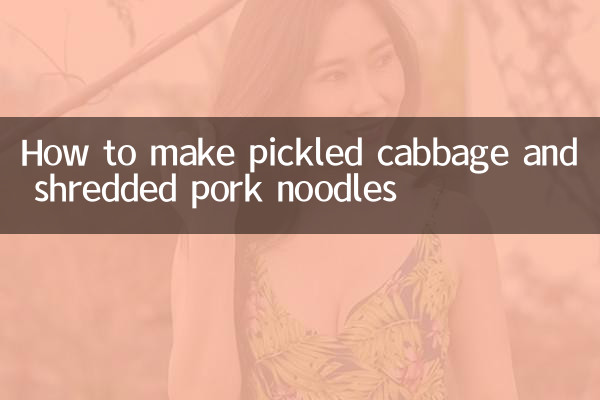 Cómo hacer repollo encurtido y fideos con cerdo desmenuzado