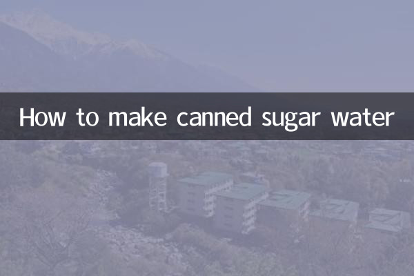 Come preparare l'acqua zuccherata in scatola