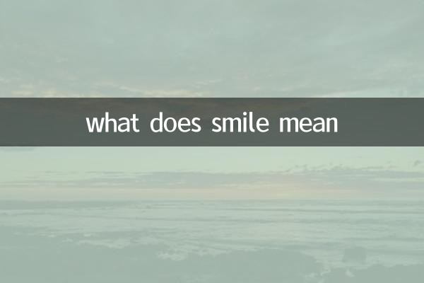 what does smile mean