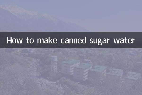 Come preparare l'acqua zuccherata in scatola