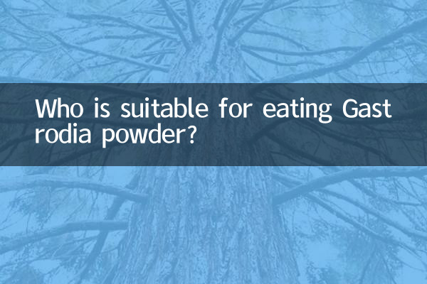 Qui est autorisé à manger de la poudre Gastrodia ?