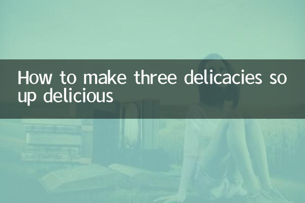 Como fazer uma deliciosa sopa de três iguarias