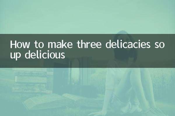 Como fazer uma deliciosa sopa de três iguarias