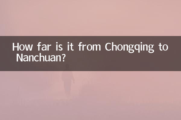 Qual a distância entre Chongqing e Nanchuan?