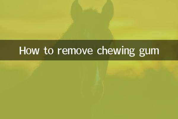 Como remover chiclete