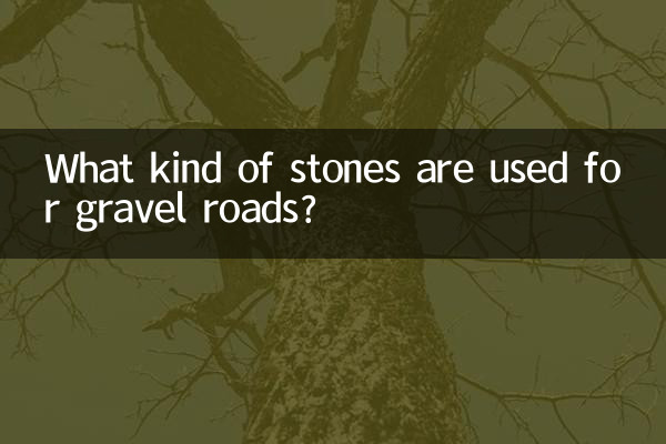 Che tipo di pietre vengono utilizzate per le strade sterrate?