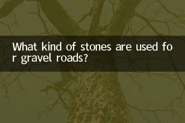 자갈길에는 어떤 종류의 돌이 사용됩니까?