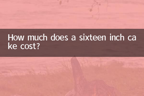 قیمت یک کیک شانزده اینچی چقدر است؟