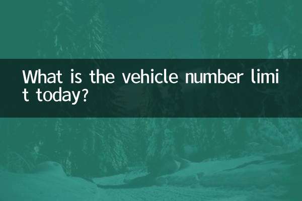 Wie hoch ist heute die Fahrzeuganzahlbegrenzung?