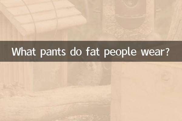 胖子穿什麼褲子