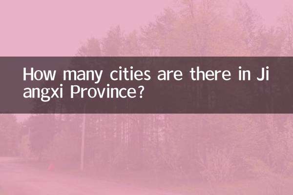 ¿Cuántas ciudades hay en la provincia de Jiangxi?