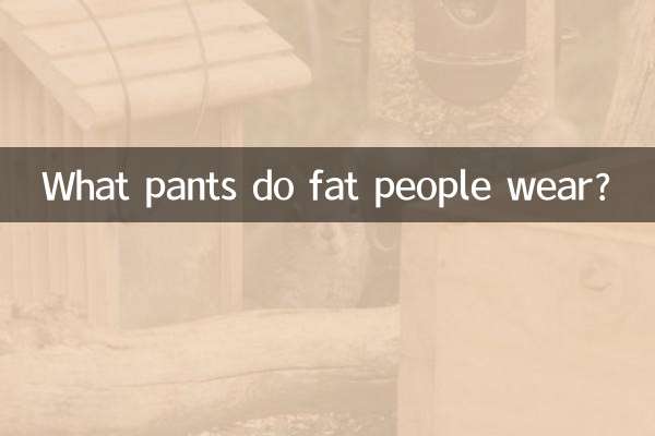 胖子穿什麼褲子