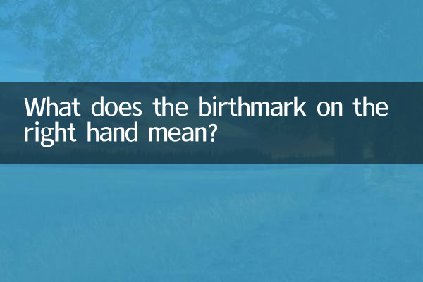 Was bedeutet das Muttermal auf der rechten Hand?