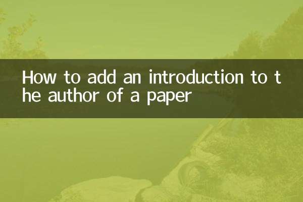 Come aggiungere un'introduzione all'autore di un articolo