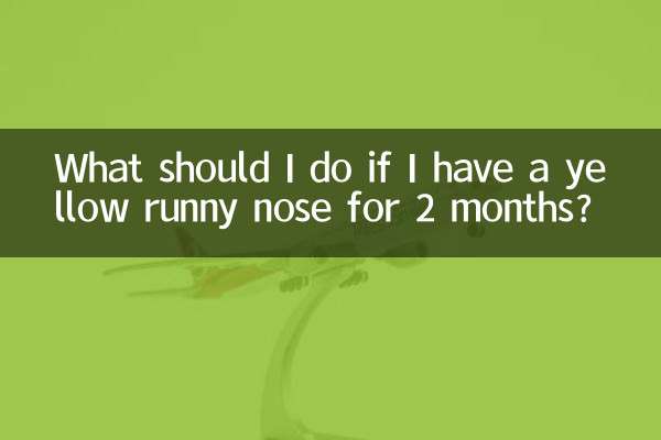 2個月流黃鼻涕怎麼辦啊