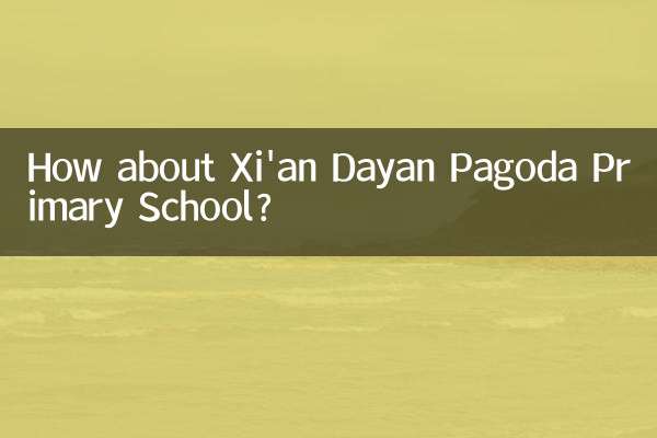 Xi'an Dayan Pagoda 초등학교는 어떻습니까?