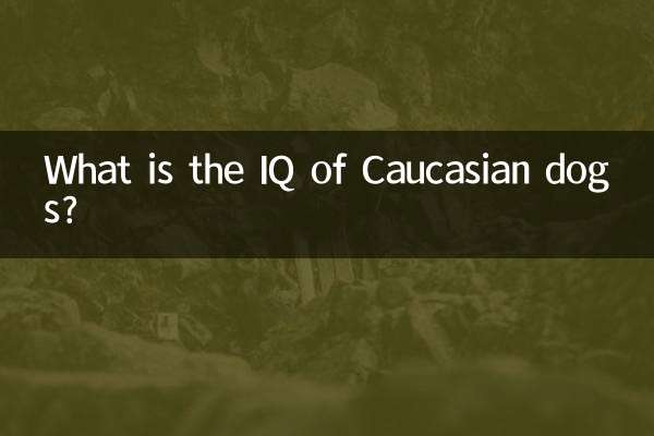 What is the IQ of Caucasian dogs?