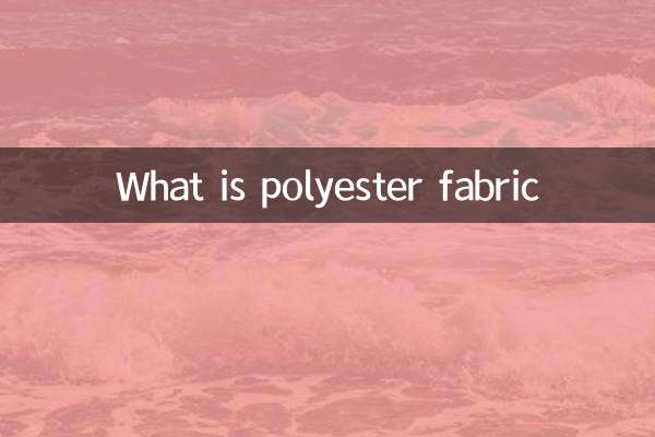 O que é tecido de poliéster