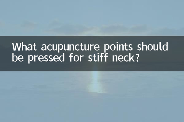 落枕按什麼穴位