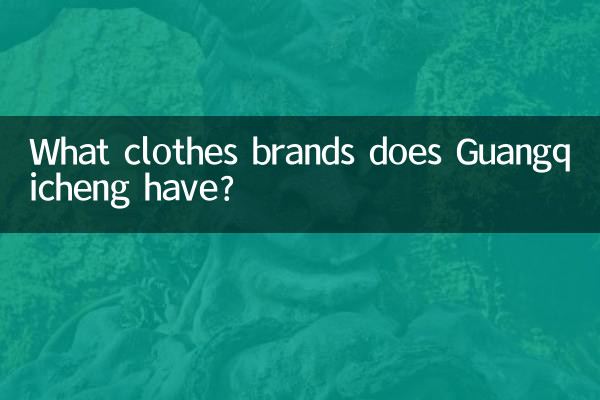 De quelles marques de vêtements Guangqicheng a-t-il?