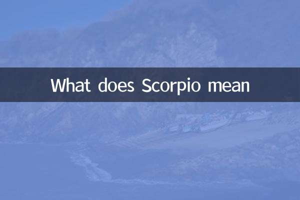 Que signifie le Scorpion