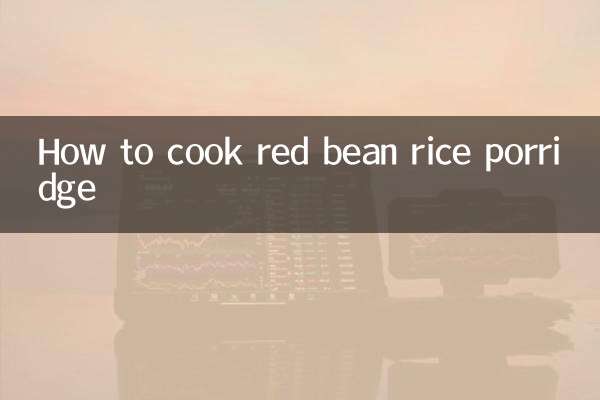 Cómo cocinar gachas de arroz de frijoles rojos