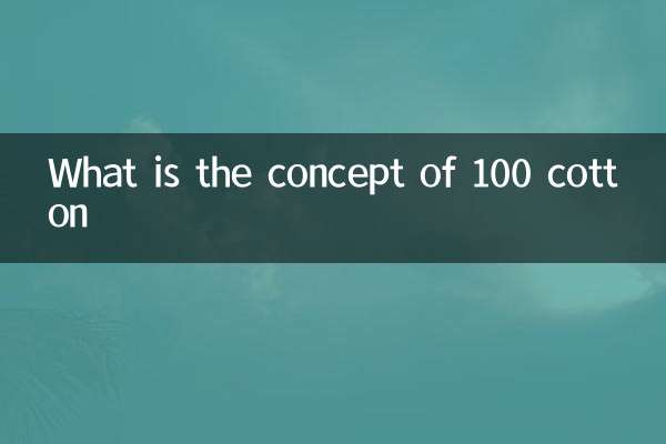 ¿Cuál es el concepto de 100 algodón?
