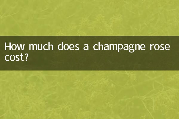 Quanto costa una rosa di champagne?