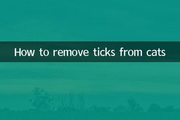 Como remover carrapatos de gatos