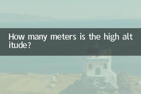 Quantos metros é a altitude elevada?