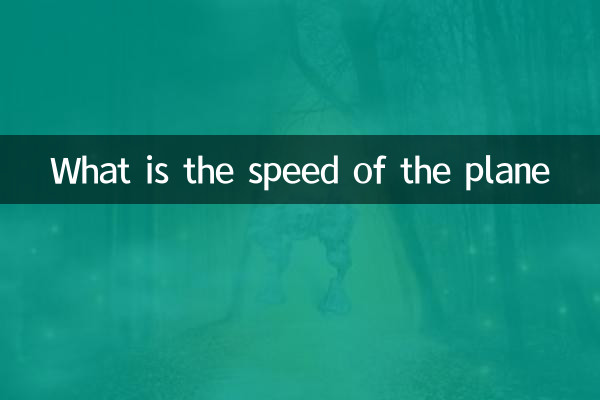 What is the speed of the plane