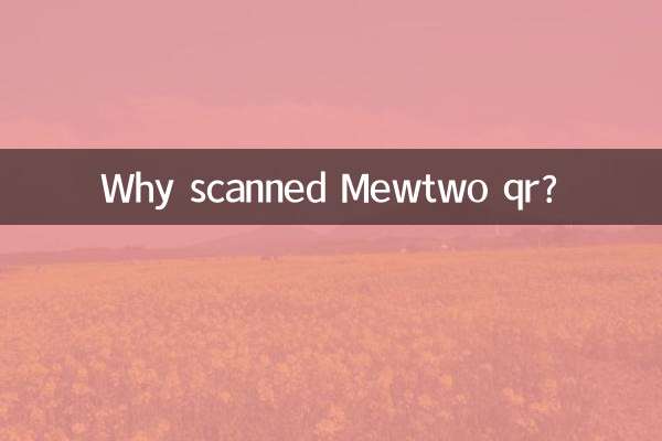 Why scanned Mewtwo qr?